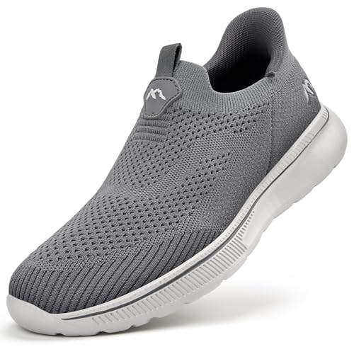 ODCKOI Sneaker Herren Slip on Sneaker - Leichte Atmungsaktive Herren Sportschuhe Ohne Schnürsenkel Leichtgewicht Turnschuhe Mesh Freizeitschuhe Casual Bequem Schlupfschuhe-SHENHUI-44 von ODCKOI