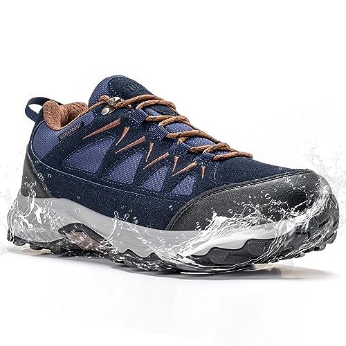 ODCKOI Wanderschuhe Herren Wasserdicht Trekkingschuhe Outdoor Schuhe Herren Trekking Wasserfeste Shoes rutschfeste Sportschuhe für Camping Wandern-SHLAN-43 von ODCKOI