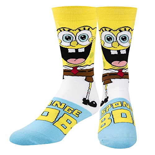 Odd Sox, Nickelodeon SpongeBob SquarePants Cartoon Socken, Herren & Damen, sortiert, Spongebob Smilepants, Large von ODD SOX