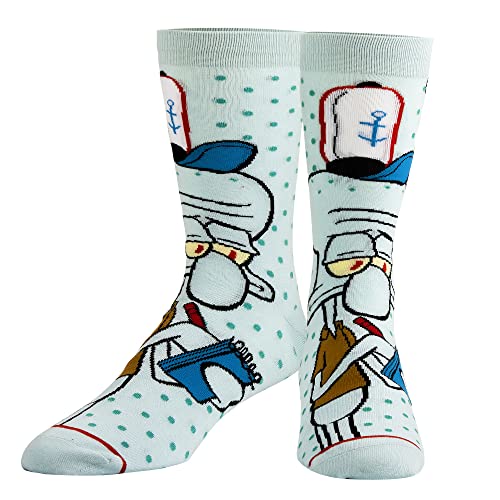 Odd Sox, Back to the Future Merchandise Herren Fun 80's Crew Socken Large Assorted, Squidward, Large von ODD SOX