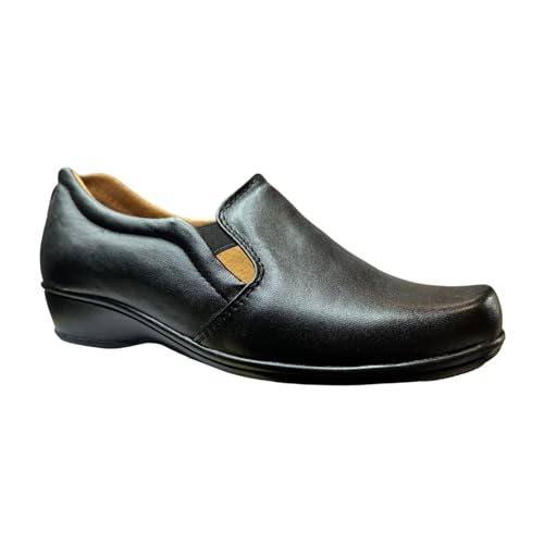 Odearly Confort Damen Echtlederschuhe - 100% weiches Leder innen & außen, rutschfeste PU-Sohle, bequemes Schuhwerk für zarte, Schwarz, 36 EU Odearly Confort Damen Echtlederschuhe - 100% weiches Leder innen & außen, rutschfeste PU-Sohle, bequemes Schuhwerk für zarte, Schwarz, 36 EU von ODERALY
