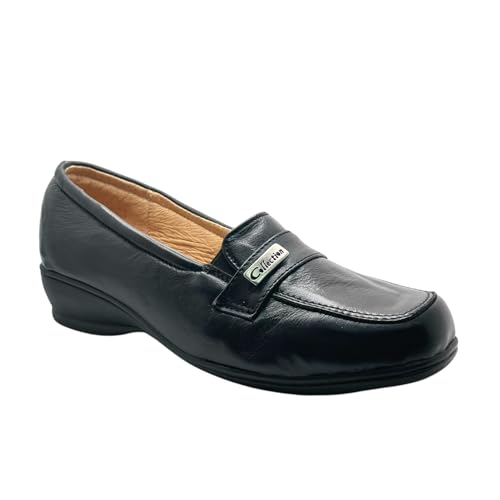 Odearly Confort Damen Echtlederschuhe - 100% weiches Leder innen & außen, rutschfeste PU-Sohle, bequemes Schuhwerk für zarte, Schwarz, 36 EU Odearly Confort Damen Echtlederschuhe - 100% weiches Leder innen & außen, rutschfeste PU-Sohle, bequemes Schuhwerk für zarte, Schwarz, 36 EU von ODERALY