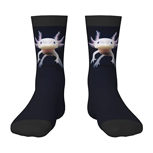 ODHHGDF Axolotl Sportsocken für Jungen, weiche Socken, umweltfreundlich, Arbeitssocken, für Klettern, Alltag, 40 cm, Siehe Abbildung, Einheitsgröße von ODHHGDF
