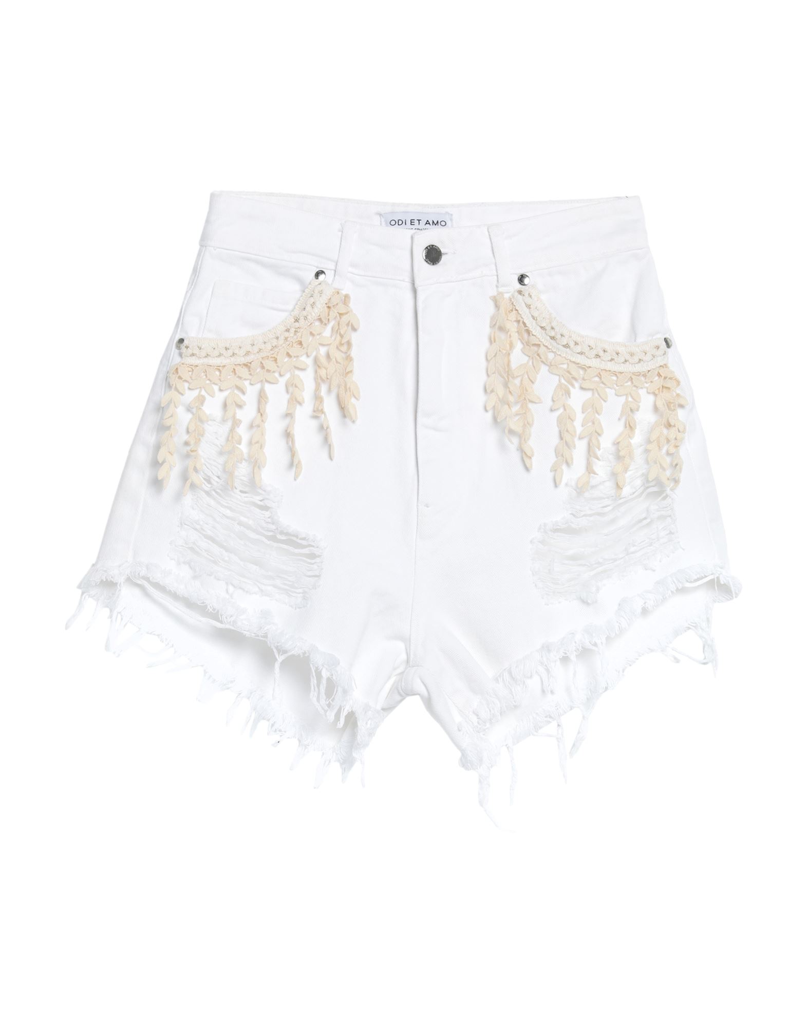 ODI ET AMO Jeansshorts Damen Weiß von ODI ET AMO