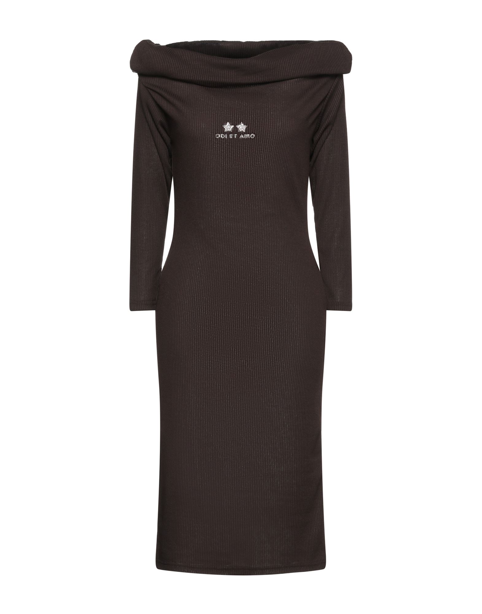 ODI ET AMO Midi-kleid Damen Dunkelbraun von ODI ET AMO