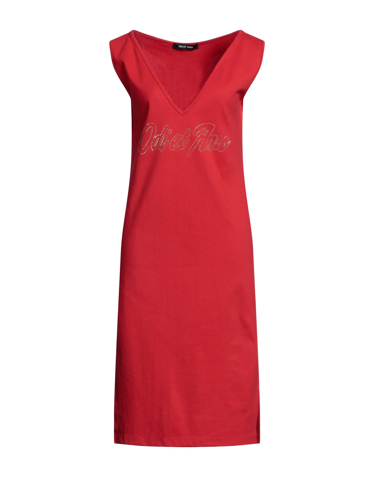 ODI ET AMO Midi-kleid Damen Rot von ODI ET AMO