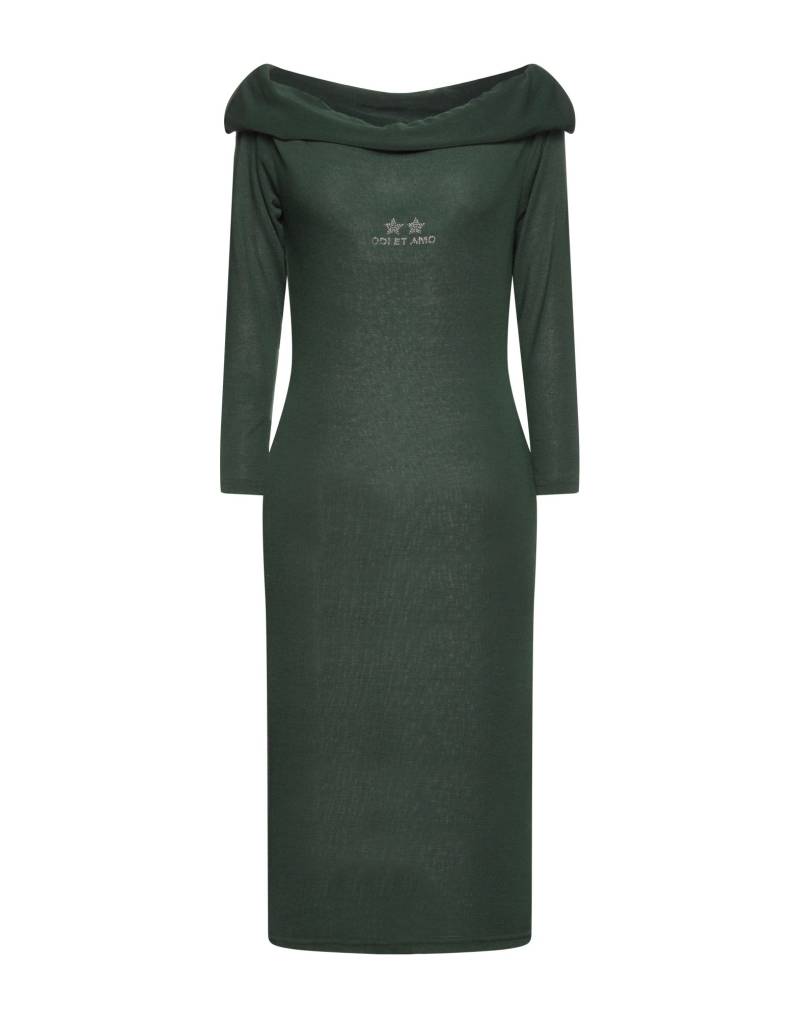ODI ET AMO Midi-kleid Damen Smaragdgrün von ODI ET AMO