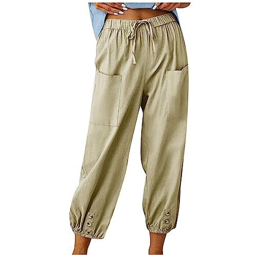 ODJOY-FAN Bauchweg Hose Damen Stretch Leicht Haremshose Sommer Große Größen Strandhose Freizeithose Yogahose Lockere Luftig Elegant Leinenhose Boho Stretch Sommerhose ODJOY-FAN Bauchweg Hose Damen Stretch Leicht Haremshose Sommer Große Größen Strandhose Freizeithose Yogahose Lockere Luftig Elegant Leinenhose Boho Stretch Sommerhose von ODJOY-FAN