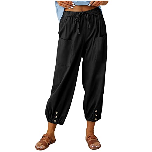 ODJOY-FAN Haremshose Damen Stretch Leicht Haremshose Freizeithose Leinenhose Boho Yogahose Stretch Lockere Luftig Strandhose Sommer Große Größen Elegant Sommerhose ODJOY-FAN Haremshose Damen Stretch Leicht Haremshose Freizeithose Leinenhose Boho Yogahose Stretch Lockere Luftig Strandhose Sommer Große Größen Elegant Sommerhose von ODJOY-FAN