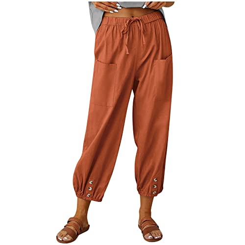 ODJOY-FAN Haremshose Damen Stretch Sommerhose Sommer Große Größen Yogahose Elegant Strandhose Boho Freizeithose Leinenhose Stretch Leicht Lockere Luftig Haremshose ODJOY-FAN Haremshose Damen Stretch Sommerhose Sommer Große Größen Yogahose Elegant Strandhose Boho Freizeithose Leinenhose Stretch Leicht Lockere Luftig Haremshose von ODJOY-FAN