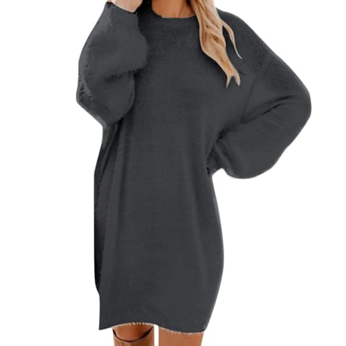 ODJOY-FAN Pullover Kleid Damen Herbst Winter Warm Pulloverkleid Plüsch Sweatkleid Lang Kleider Longpullover Freizeitkleid Dress Langarm Sweatshirt Freizeitkleid Herbst Winter ODJOY-FAN Pullover Kleid Damen Herbst Winter Warm Pulloverkleid Plüsch Sweatkleid Lang Kleider Longpullover Freizeitkleid Dress Langarm Sweatshirt Freizeitkleid Herbst Winter von ODJOY-FAN