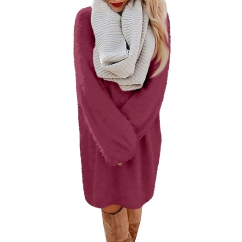 ODJOY-FAN Pullover Kleid Damen Herbst Winter Warm Pulloverkleid Plüsch Sweatkleid Lang Kleider Longpullover Freizeitkleid Dress Langarm Sweatshirt Freizeitkleid Herbst Winter ODJOY-FAN Pullover Kleid Damen Herbst Winter Warm Pulloverkleid Plüsch Sweatkleid Lang Kleider Longpullover Freizeitkleid Dress Langarm Sweatshirt Freizeitkleid Herbst Winter von ODJOY-FAN