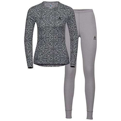 ODLO Damen- Sportunterwäsche Warm X-Mas Set, odlo Concrete Grey (allo,XL von Odlo