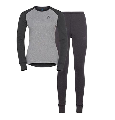 Odlo Set Long Active WARM ECO Dark Grey Melange - Grey MELAN - M von Odlo