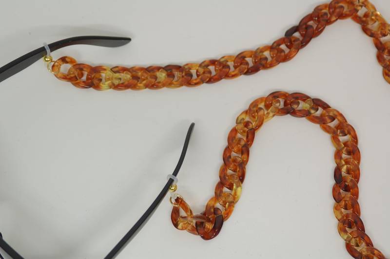 Acryl Brillenkette Hellbraun von ODMOMANI