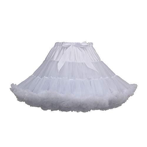 Damen Petticoat Kurzer Tüllrock 50er Jahre Retro Tutu Ballet Tüllrock Cosplay Soft Tüll Rock Damen Tüllrock Tüll Röcke Damen Plissierter Tüllrock 1 von ODOKEI