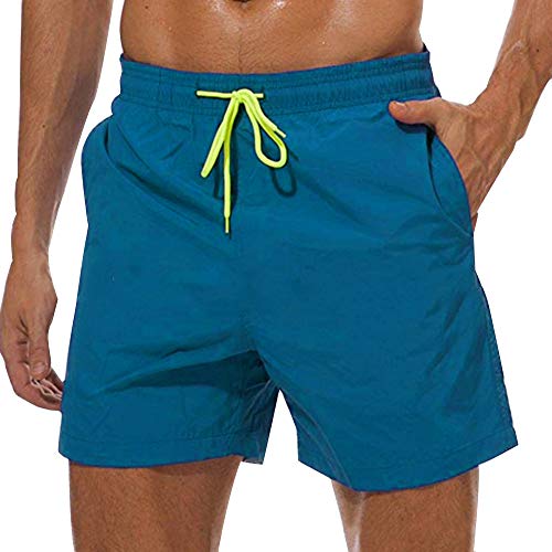 ODOKEI Badehose für Herren Jungen Badeshorts Sporthose kurz Männer Schnelltrockend Sport Schwimmhose Türkisblau 3XL von ODOKEI