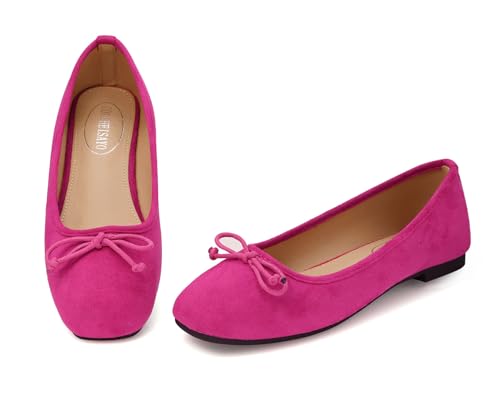 ODORHEISAYO Damenschuhe für Büroschuhe, quadratische Zehenpartie, Ballerinas, leger, niedliche Schleifen, flache Schuhe für Damen, bequeme Slip-Ons, Damenschuhe, elegant für Urlaub, Hochzeit, Arbeit ODORHEISAYO Damenschuhe für Büroschuhe, quadratische Zehenpartie, Ballerinas, leger, niedliche Schleifen, flache Schuhe für Damen, bequeme Slip-Ons, Damenschuhe, elegant für Urlaub, Hochzeit, Arbeit von ODORHEISAYO