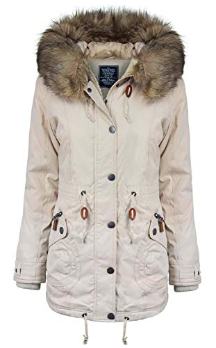 ODYSSEE Damen Parka, Größe:44, Farbe:beige von ODYSSEE