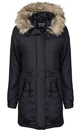 ODYSSEE Damen Parka, Größe:XL, Farbe:schwarz von ODYSSEE