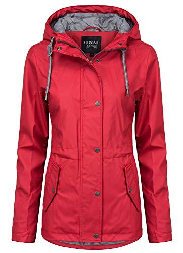ODYSSEE Damen Regenjacke, Farbe:rot, Größe:XL von ODYSSEE