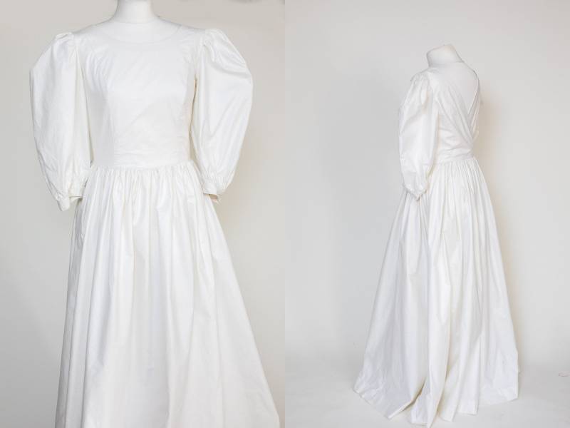 Vintage Laura Ashley 80Er Jahre Weißes Baumwoll Kleid | Brautkleid Aus Baumwolle 1980Er Mode Elfenbein Maxi Off White Prinzessinenkleid Ballkleid Vintage Laura Ashley 80Er Jahre Weißes Baumwoll Kleid | Brautkleid Aus Baumwolle 1980Er Mode Elfenbein Maxi Off White Prinzessinenkleid Ballkleid von ODanubeVintage