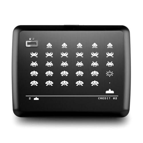 ÖGON -DESIGNS- Geldbörse aus Aluminium, großes Fassungsvermögen, mit Metallverschluss, RFID-Schutz gegen Betrug und Entmagnetisierung, Modell Smart Case Oslo Large von ÖGON -DESIGNS-