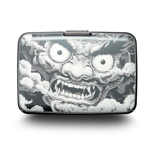 ÖGON -DESIGNS- Kartenetui aus Aluminium mit Metallverschluss, RFID-Schutz gegen Betrug und Entmagnetisierung, kompakte Brieftasche, Modell Smart Case Stockholm von ÖGON -DESIGNS-