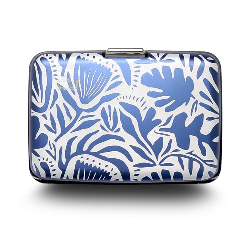 ÖGON -DESIGNS- Kartenetui aus Aluminium mit Metallverschluss, RFID-Schutz gegen Betrug und Entmagnetisierung, kompakte Brieftasche, Modell Smart Case Stockholm von ÖGON -DESIGNS-