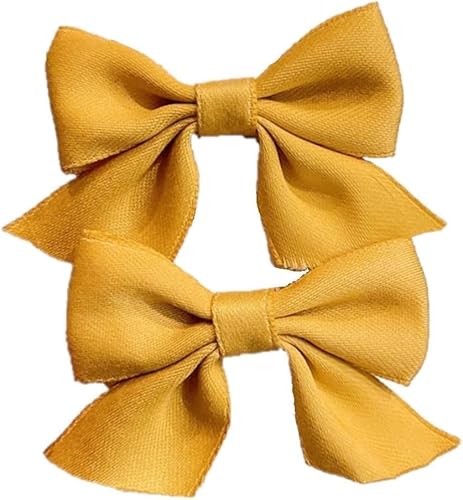 OEIOTEI Schleifen-Haarspangen 2Stück Haarspange Haarschleifen Mädchen Alligator-Haarspangen Haar Accessoires Kleine Rutschfeste modische Pferdeschwanz-Haarspangen Schulkleidung (3) von OEIOTEI
