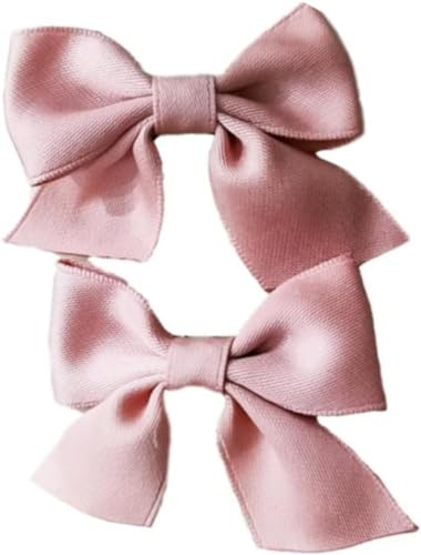 OEIOTEI Schleifen-Haarspangen 2Stück Haarspange Haarschleifen Mädchen Alligator-Haarspangen Haar Accessoires Kleine Rutschfeste modische Pferdeschwanz-Haarspangen Schulkleidung (4) von OEIOTEI