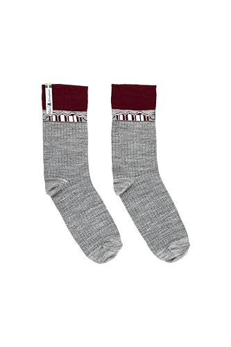 ÖJBRO VANTFABRIK 1 Paar Wollsocken Gr. L wadenhoch aus Merinowolle - Stricksocken knöchelhoch Damen & Herren - Kuschel-Socken warm, weich & bequem, Winter Outdoor, gestrickt in Schweden - Skaftö Grå von ÖJBRO VANTFABRIK