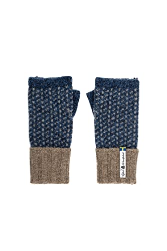 ÖJBRO VANTFABRIK Armstulpen Pulswärmer Damen 100% Merinowolle fingerlose Handschuhe Strick-Stulpen warm weich Armstrumpf aus Schweden von ÖJBRO VANTFABRIK