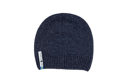 ÖJBRO VANTFABRIK Mütze 100% Merinwolle gefüttert Fleece Gr. M blau Winter Strickmütze Wolle warm, weich, Made in Sweden Karg Hyppeln von ÖJBRO VANTFABRIK