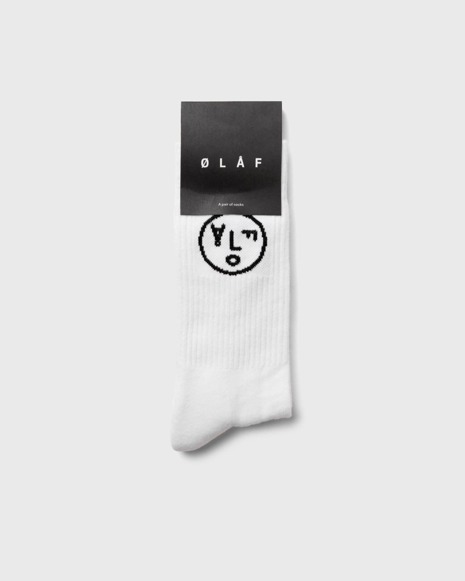 ØLÅF FACE SOCKS men Socks white in Größe:ONE SIZE von ØLÅF