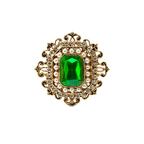 Brosche im Retro-Stil, viktorianischer Kristall, Smaragd, Blume, für Damen, Accessoires, Geschenk, Grün, Einheitsgröße, Kunststoff, Siehe Beschreibung Brosche im Retro-Stil, viktorianischer Kristall, Smaragd, Blume, für Damen, Accessoires, Geschenk, Grün, Einheitsgröße, Kunststoff, Siehe Beschreibung von OEUVREBY
