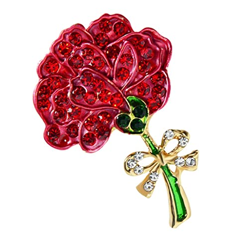 Damen-Brosche aus Metalllegierung, Nelke, Blume, Anstecknadel, Kragenspitzen Damen-Brosche aus Metalllegierung, Nelke, Blume, Anstecknadel, Kragenspitzen von OEUVREBY