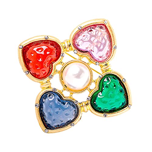 Herzförmige Brosche Corsage Liebe dekorative Frauen Barock Brosche Pins von OEUVREBY