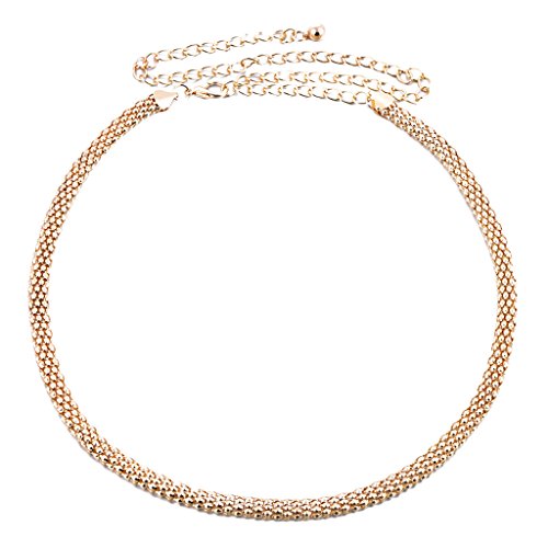 Kettengürtel Damen Hohl Spitze Taillengürtel Braut Hochzeit Geschenke Gold, as described, Polyester von OEUVREBY