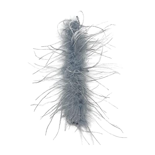 OEUVREBY Slap Armbänder Zubehör Feder Haarband Fußkettchen Armband Manschette Ärmel Weiß, 24 cmx3 cm, Polyester von OEUVREBY