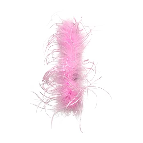 OEUVREBY Slap Armbänder Zubehör Feder Haarband Fußkettchen Armband Manschette Ärmel Weiß, 24 cmx3 cm, Polyester von OEUVREBY