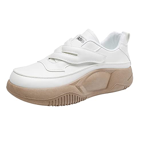 Sneakers Sportschuhe Atmungsaktiv Damen Freizeitschuhe für Jogging Radfahren Weiß 35 Größe 35, Weiß, Größe 36, Medium von OEUVREBY
