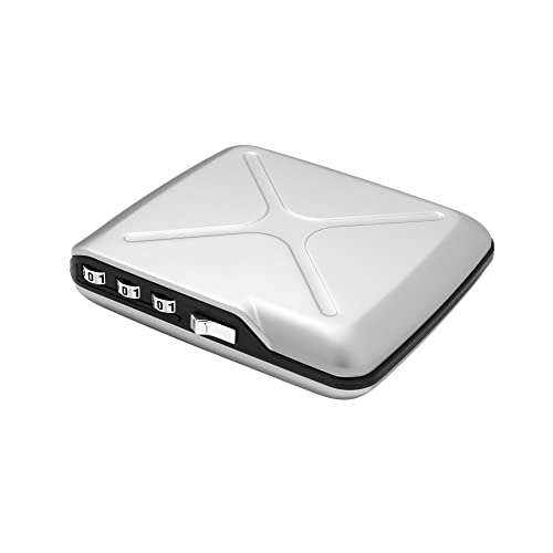 Aluminium geldbörse mit zahlenschloss, der Taschen Safe, RFID Schutz gegen betrug und entmagnetisierung, sicherer kartenhalter, Modell Code Wallet von ÖGON -DESIGNS-