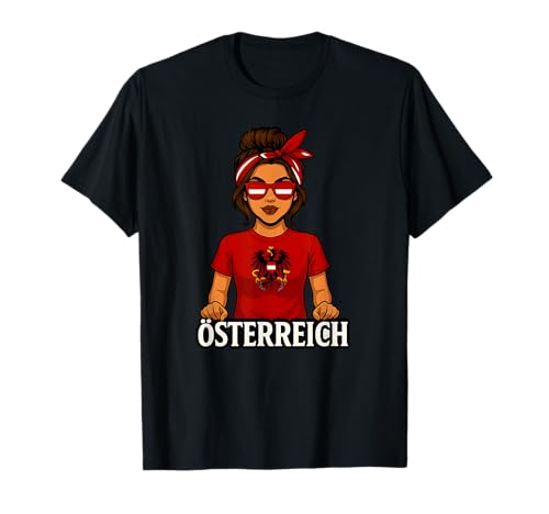 Österreich T-Shirt Fan Trikot Austria Herren Damen Geschenke T-Shirt von @Österreich Austria Geschenke für Sport Fans