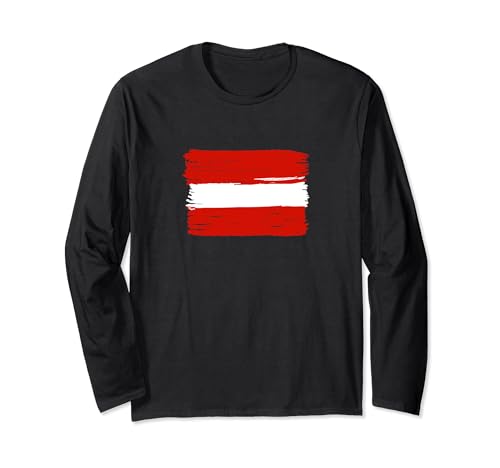 Österreich Fahne Herren Austria Flag Damen Kinder Österreich Langarmshirt von Österreich Flagge Frauen Österreich Deko Männer