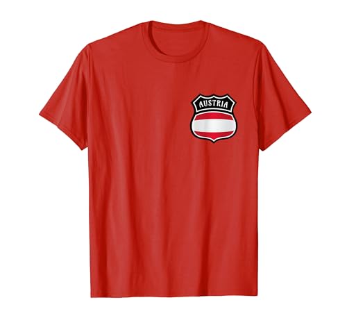 Österreich Fahne Herren Austria Flag Damen Kinder Österreich T-Shirt von Österreich Flagge Frauen Österreich Deko Männer