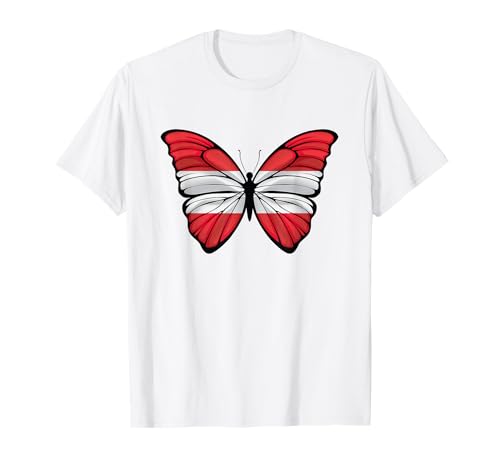 Österreich Fahne Herren Austria Flag Damen Kinder Österreich T-Shirt von Österreich Flagge Frauen Österreich Deko Männer