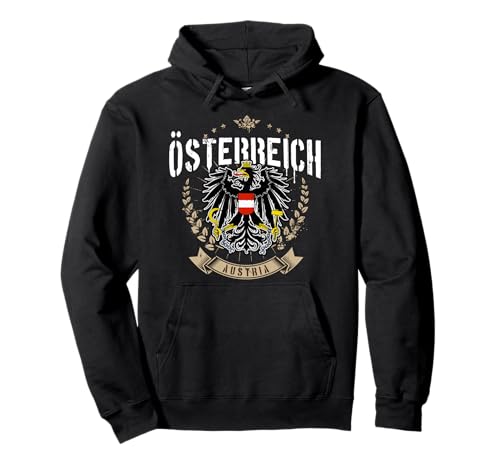 Österreich Retro Adler Wappen Austria Herren Damen Kinder Pullover Hoodie von Österreich Meine Heimat