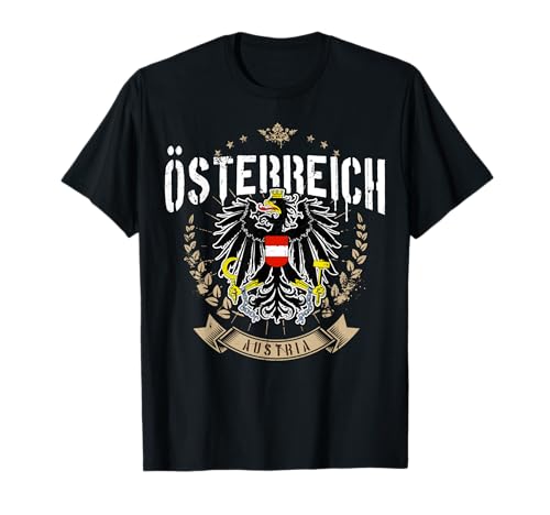 Österreich Retro Adler Wappen Austria Herren Damen Kinder T-Shirt Österreich Retro Adler Wappen Austria Herren Damen Kinder T-Shirt von Österreich Meine Heimat