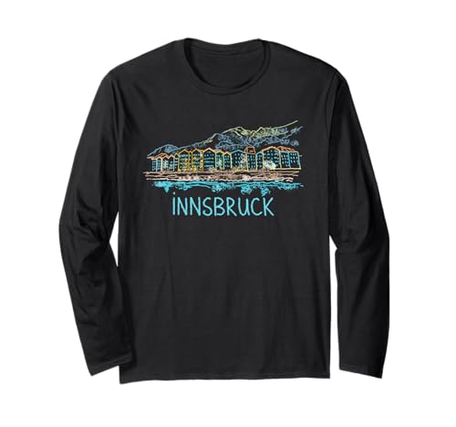 Innsbruck Österreich Kunstgeschenk Männer Frauen Langarmshirt Innsbruck Österreich Kunstgeschenk Männer Frauen Langarmshirt von Österreich Städte